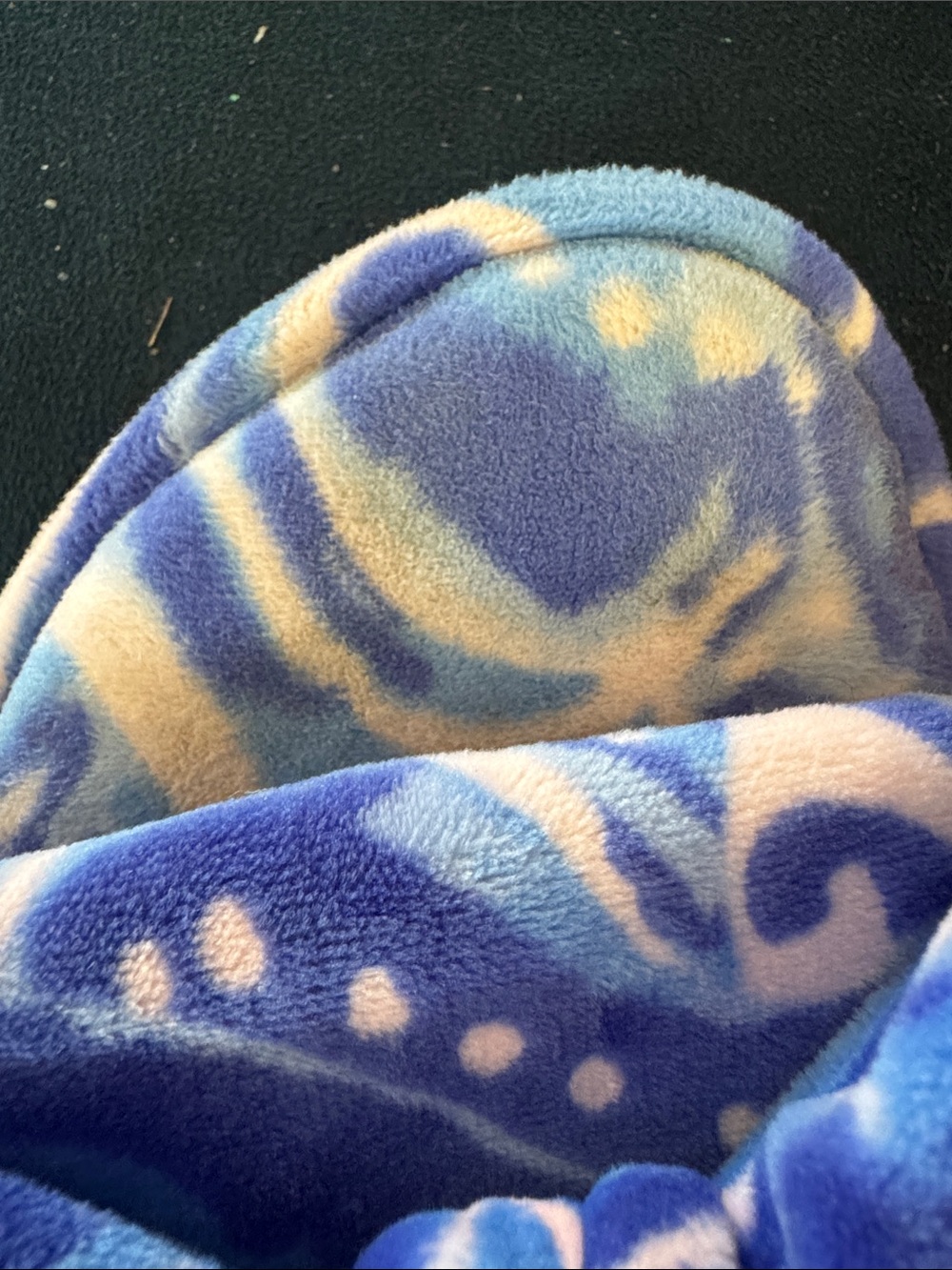 Blue Patterned Knot Slide Slippers - Picture 6 of 6